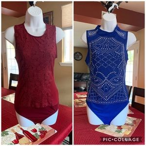 Two mesh bodysuits